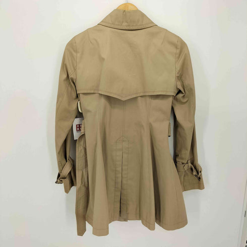 バーバリーブルーレーベル BURBERRY BLUE LABEL 裏地ノバチェック Aライン トレンチコート レディース JPN:38