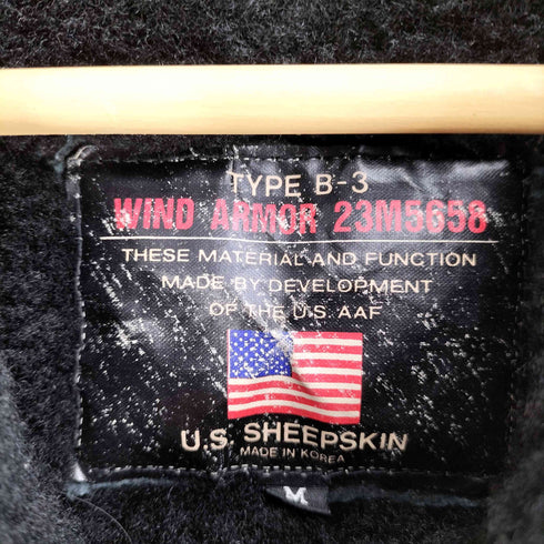 ウィンドアーマー Wind Armor B-3 ムートンジャケット メンズ import:M