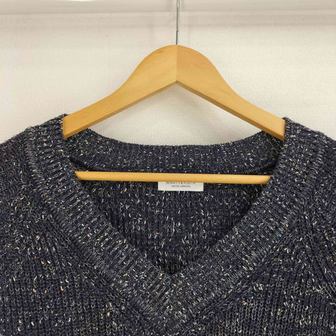 ビューティーアンドユースユナイテッドアローズ BEAUTY & YOUTH UNITED ARROWS 8GミックスカラーVネックニット レディース