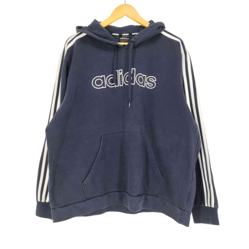 アディダス adidas フロントプリントプルオーバーパーカー メンズ 4XO