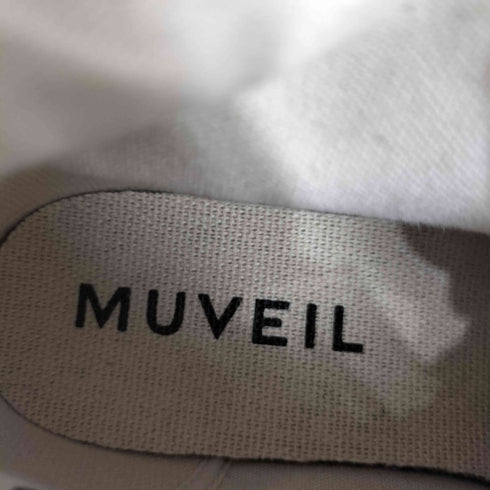 ミュベール MUVEIL パールデザイン ハイカットスニーカー レディース JPN:23