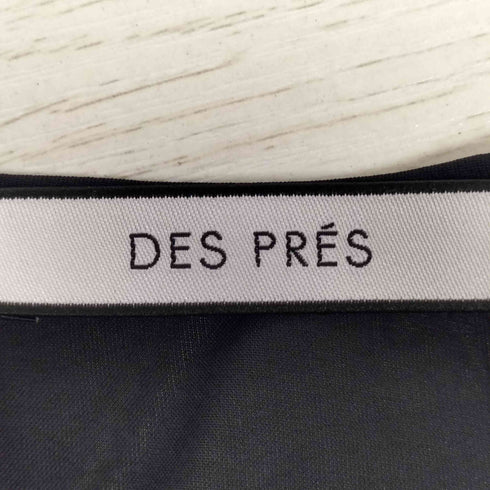 デプレ DES PRES シルク シアー切替 ノースリーブブラウス レディース