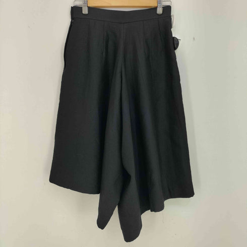 コムデギャルソン COMME des GARCONS ギャバジン 2タック アシンメトリー スカート パンツ レディース
