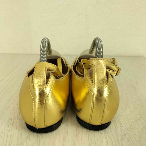 ミッシェルビビアン MICHEL VIVIEN ポインテッドトゥ リボン フラットシューズ レディース