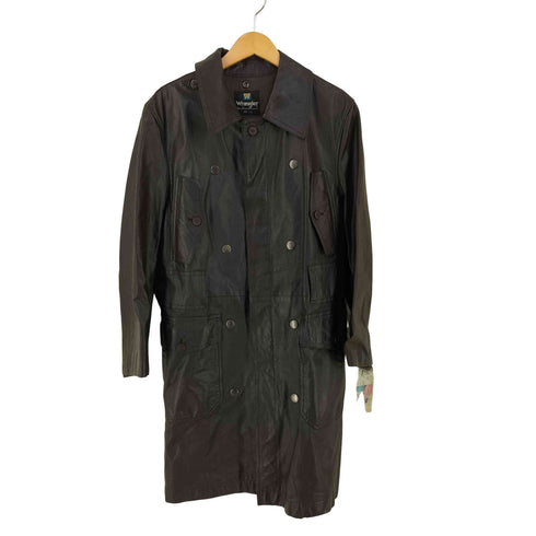 ラングラー Wrangler 70-80s デザイン ベルテッド レザー コート メンズ import:L