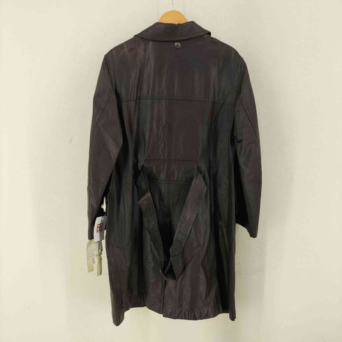 ラングラー Wrangler 70-80s デザイン ベルテッド レザー コート メンズ import:L