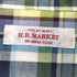 ハリウッドランチマーケット HOLLYWOOD RANCH MARKET Hロゴ刺繍 マドラスチェック S/S ボタンダウンシャツ メンズ JPN:2