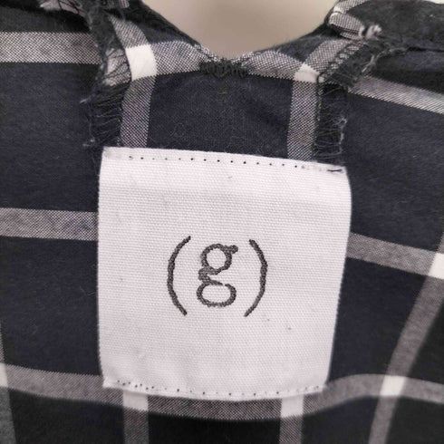 グラム glamb チェック コットン S/S ビックシルエット ロング ワンピース レディース FREE