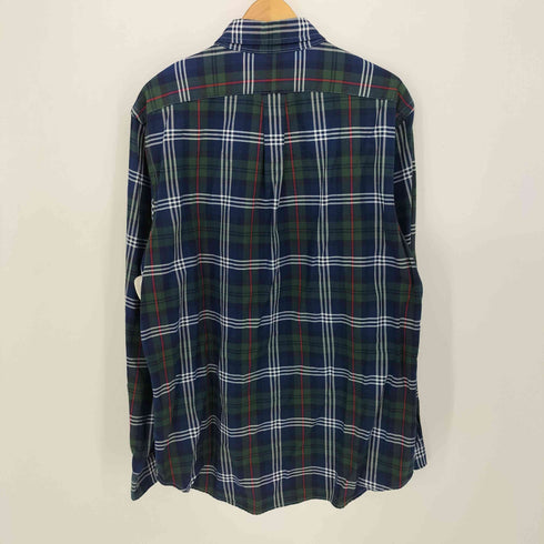 ラルフローレン RALPH LAUREN CLASSIC FIT マルチポニー 刺繍 タータン チェック L/S ボタンダウン シャツ メンズ import:L