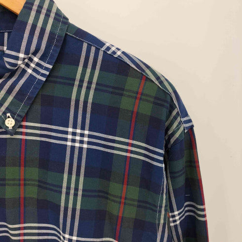 ラルフローレン RALPH LAUREN CLASSIC FIT マルチポニー 刺繍 タータン チェック L/S ボタンダウン シャツ メンズ import:L