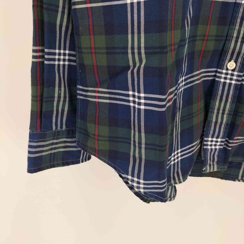 ラルフローレン RALPH LAUREN CLASSIC FIT マルチポニー 刺繍 タータン チェック L/S ボタンダウン シャツ メンズ import:L