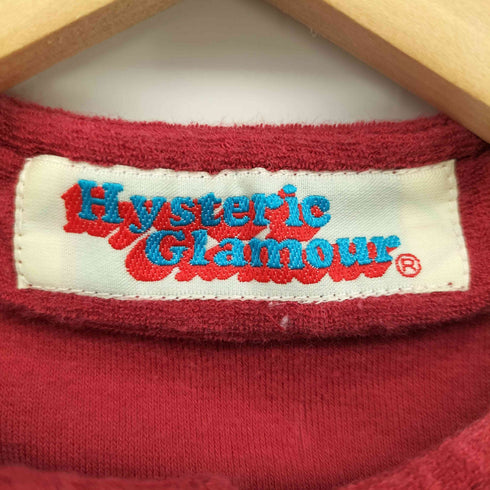 ヒステリックグラマー HYSTERIC GLAMOUR 90s Y2K 初期タグ パイル地 シングル ライダースジャケット サイクルジャージ メンズ FREE