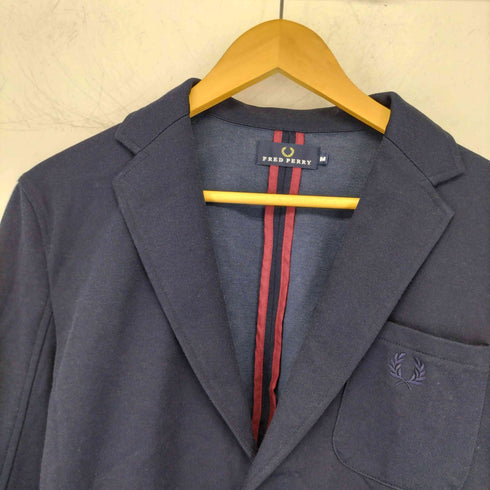 フレッドペリー FRED PERRY 月桂樹ロゴ サイドライン 金ボタン テーラードジャケット メンズ JPN:M