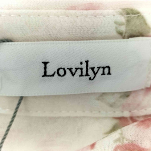 Lovilyn ゆるっと花柄ジャガードシアーシャツ レディース FREE