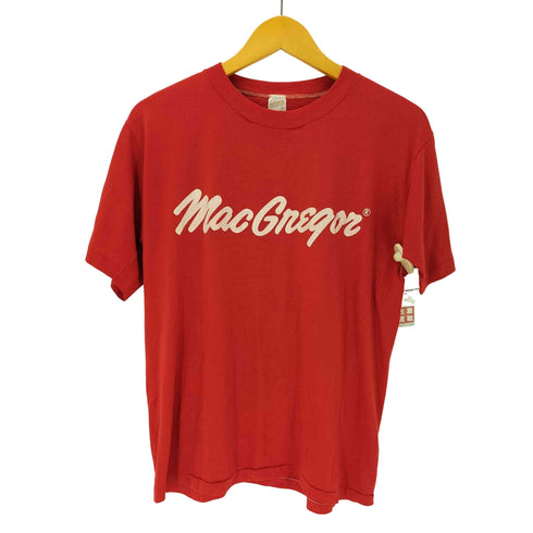 70-80S USA製 sports wearボディ MacGregor プリント S/S クルーネック Tシャツ ポリ コットン メンズ import:L