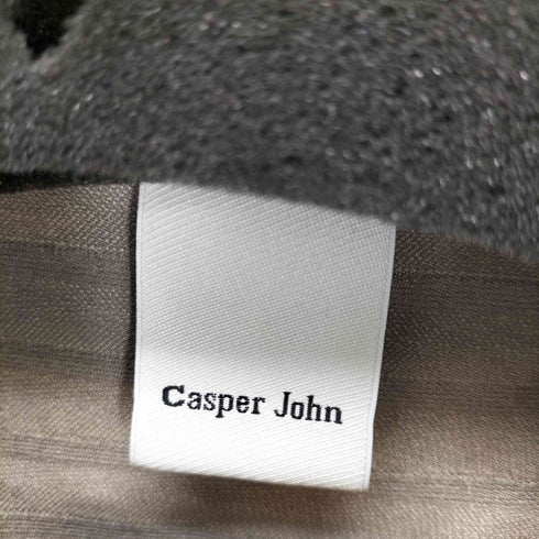 キャスパージョン CASPER JOHN ポリナイロン ストライプレギュラーカラーs/s シャツ メンズ JPN:L