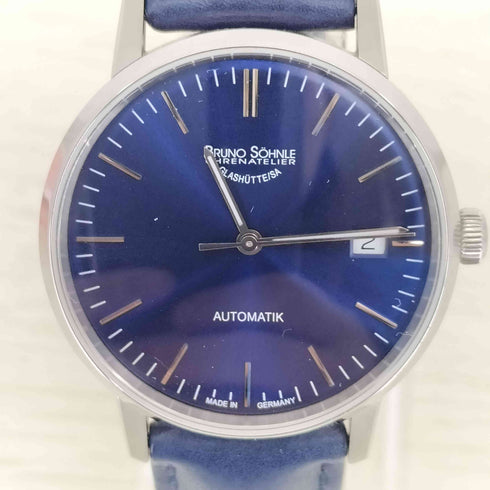 Bruno Sohnle ブルーノ ゾンレー STUTTGRT AUTOMATIK レザーストラップ メンズ