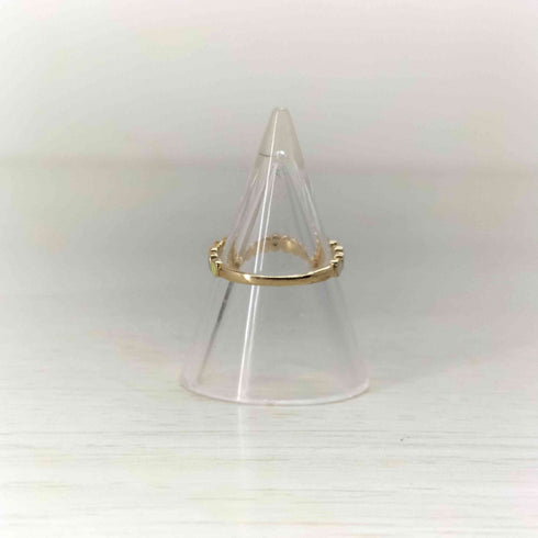 スタージュエリー STAR JEWELRY K10 0.004ct マルチカラー エナメル ピンキーリング レディース 7号