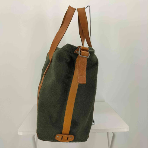 ホーボー hobo レザー ハンド リップストップ ウール トート バッグ メンズ