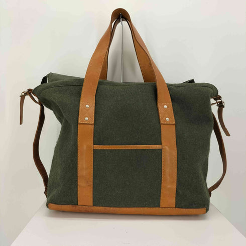 ホーボー hobo レザー ハンド リップストップ ウール トート バッグ メンズ