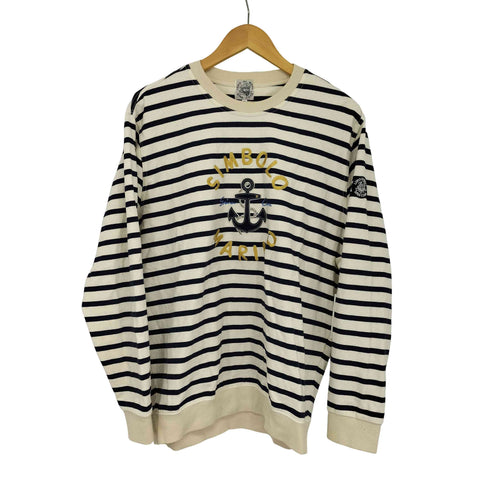 シナコバ SINA COVA ロゴ刺繍 L/S ボーダー プルオーバー メンズ JPN:XL LL