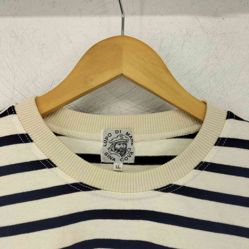 シナコバ SINA COVA ロゴ刺繍 L/S ボーダー プルオーバー メンズ JPN:XL LL