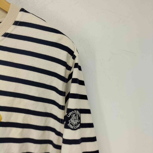 シナコバ SINA COVA ロゴ刺繍 L/S ボーダー プルオーバー メンズ JPN:XL LL