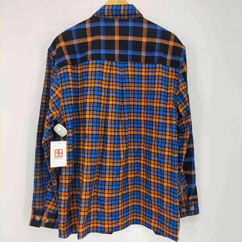シナコバ SINA COVA 起毛チェック 切り替えシャツジャケット メンズ JPN:XL LL