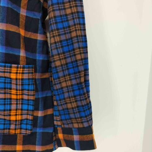 シナコバ SINA COVA 起毛チェック 切り替えシャツジャケット メンズ JPN:XL LL