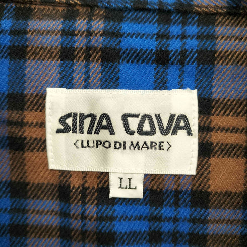 シナコバ SINA COVA 起毛チェック 切り替えシャツジャケット メンズ JPN:XL LL