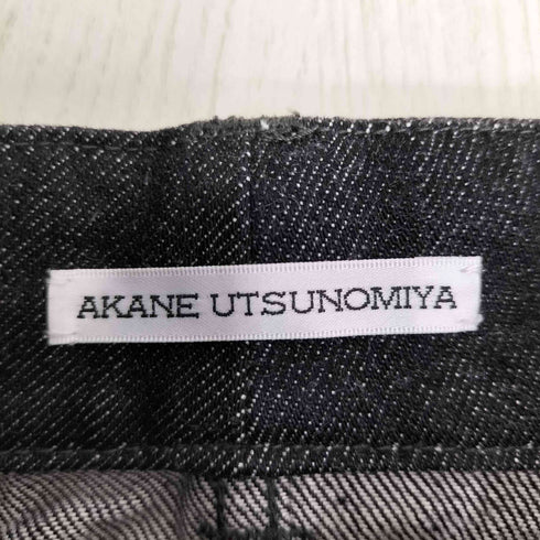 アカネウツノミヤ AKANE UTSUNOMIYA ストレートブラックデニム レディース JPN:36