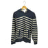 エディーバウアー Eddie Bauer ボーダー ダブルジッパー パーカー メンズ import:M