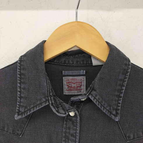 リーバイス Levis CLASSIC FIT ブラックデニムシャツ レディース JPN:XS