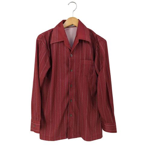 Lapineal 70s 総柄 オープンカラーシャツ メンズ L