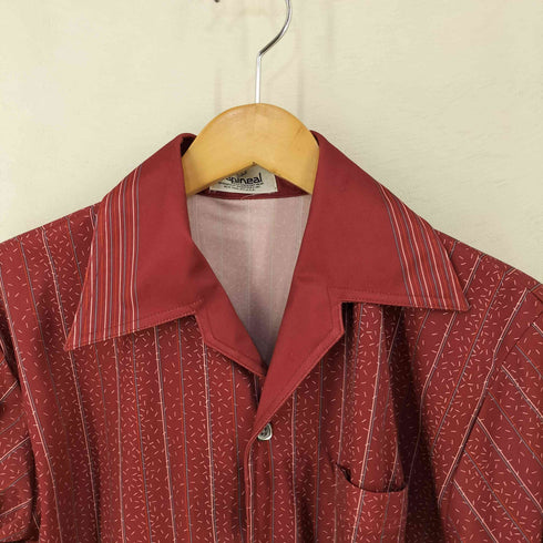 Lapineal 70s 総柄 オープンカラーシャツ メンズ L