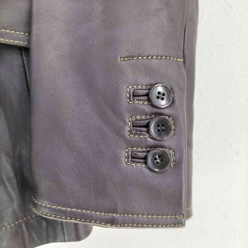 コムサデモードメン COMME CA DU MODE MEN シープレザー 2B テーラードジャケット メンズ JPN:S