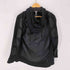 #000000 異素材切替 レザーパッチ ジップパーカー メンズ
