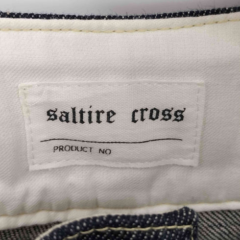 saltire cross Y2K 変形プリーツデニムパンツ レディース