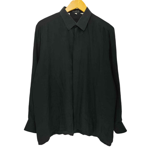 BOCCI 比翼 L/S シルク シャツ メンズ XL