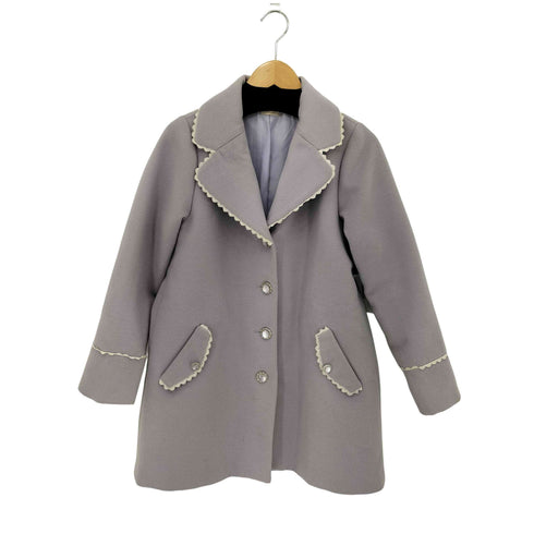 アクシーズファム axes femme ビッグカラー メルトン コート レディース M