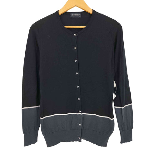 ジョンスメドレー JOHN SMEDLEY コットン ツ ートンライン カーディガン レディース JPN:M
