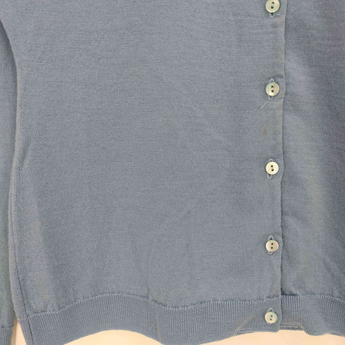 ジョンスメドレー JOHN SMEDLEY イギリス製 ウール クルーネックカーディガン レディース import:M