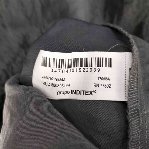 ザラ ZARA ナイロン フロントジップ キャミソール ミディワンピース レディース import:M