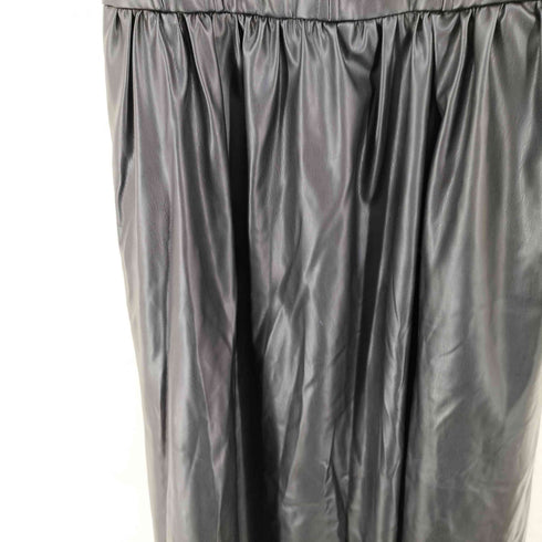 ザラ ZARA フェイクレザー キャミワンピース レディース import:S