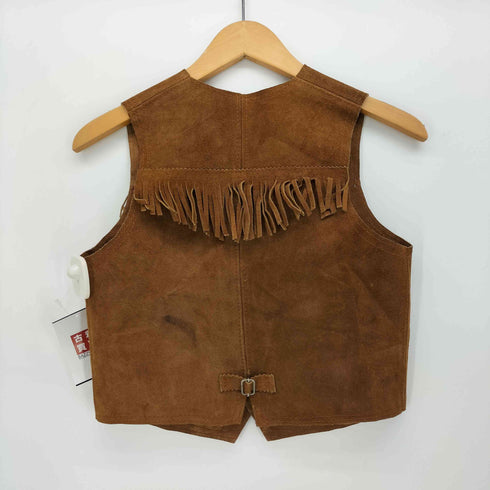 フリンジ ウエスタン スエード レザー ベスト メンズ