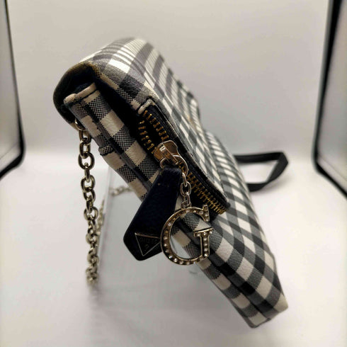 ゲス GUESS ギンガムチェック チェーン ショルダー バッグ レディース