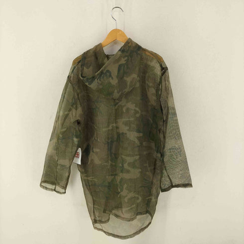HUNTING CLOTHES カモ柄 メッシュ ジップアップ パーカー メンズ