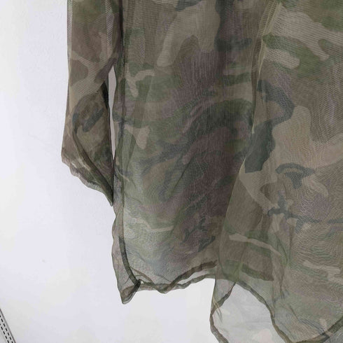 HUNTING CLOTHES カモ柄 メッシュ ジップアップ パーカー メンズ
