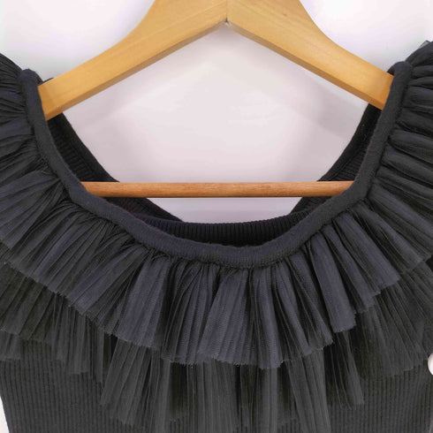 スナイデル snidel 23AW Sustainaチュールボリュームフリルニットプルオーバー レディース ONE SIZE