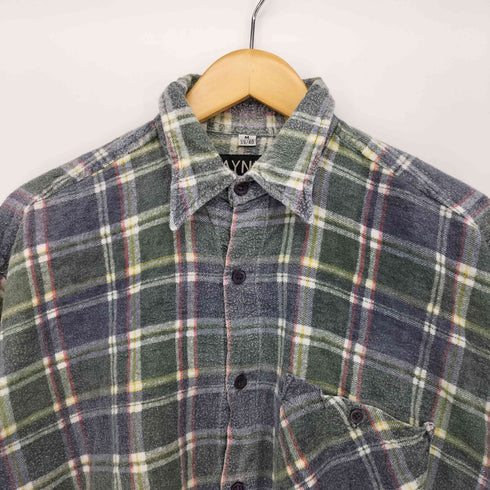 MAYNE タータン チェック プリント ネル シャツ プリネル メンズ import:M